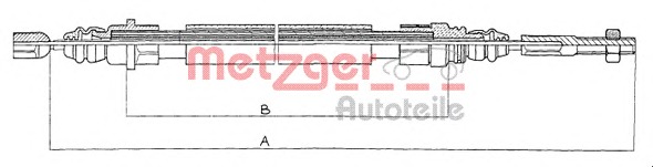 METZGER Kézifék bowden 11.608_METZ