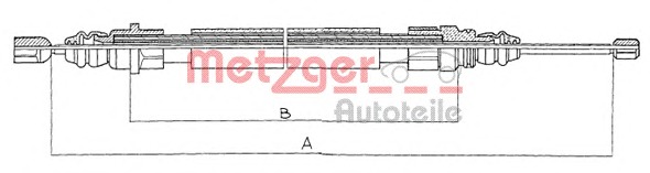 METZGER Kézifék bowden 11.609_METZ