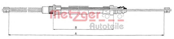 METZGER Kézifék bowden 11.6581_METZ