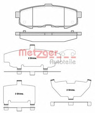 METZGER Hátsó fékbetét 1170769_METZ