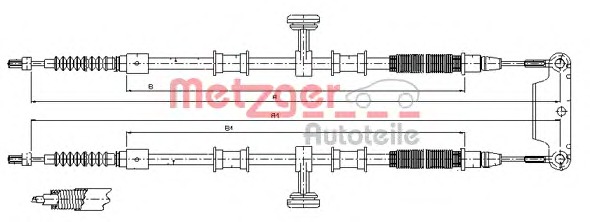 METZGER Kézifék bowden 12.0710_METZ