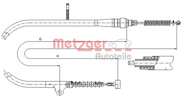 METZGER Kézifék bowden 17.0202_METZ