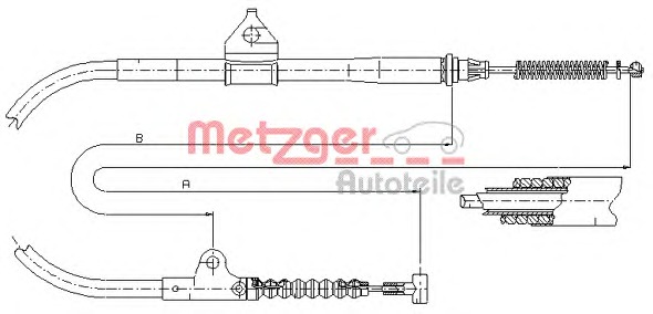 METZGER Kézifék bowden 17.0203_METZ