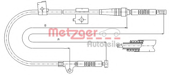 METZGER Kézifék bowden 17.0216_METZ