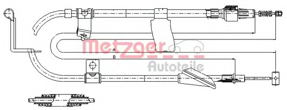 METZGER Kézifék bowden 17.5036_METZ