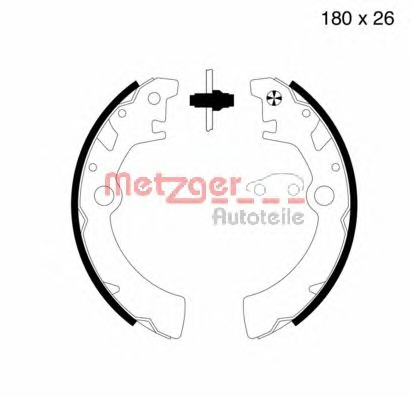 METZGER Fékpofa MG755_METZ