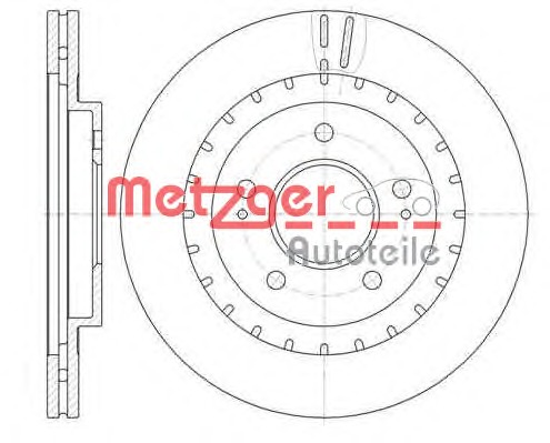 METZGER Első féktárcsa 61137.10_METZ