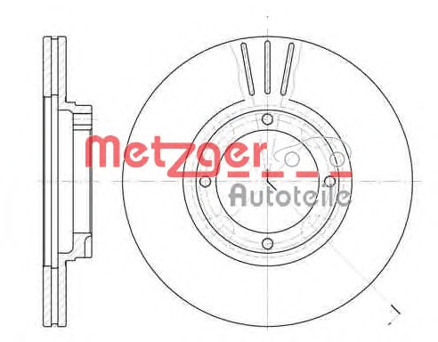 METZGER Első féktárcsa 6374.10_METZ