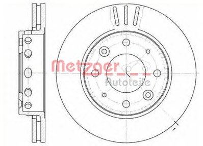 METZGER Első féktárcsa 6815.10_METZ