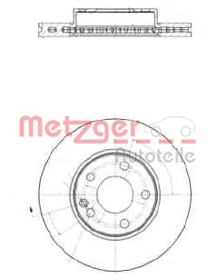 METZGER Első féktárcsa 25284V_METZ