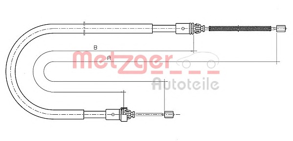 METZGER Kézifék bowden 10.6777_METZ