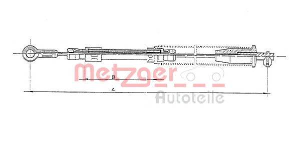 METZGER Kézifék bowden 1251.9_METZ