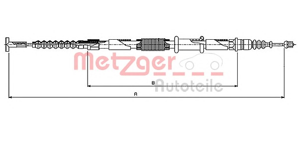 METZGER Kézifék bowden 461.13_METZ