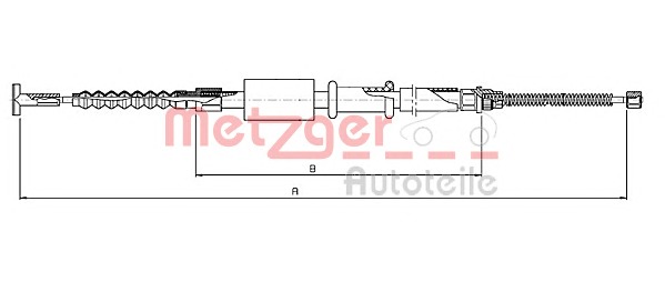 METZGER Kézifék bowden 461.14_METZ