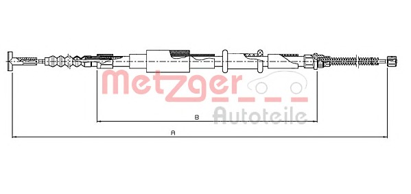 METZGER Kézifék bowden 461.8_METZ