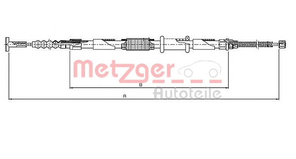 METZGER Kézifék bowden 461.9_METZ