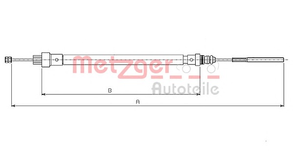 METZGER Kézifék bowden 491.3_METZ