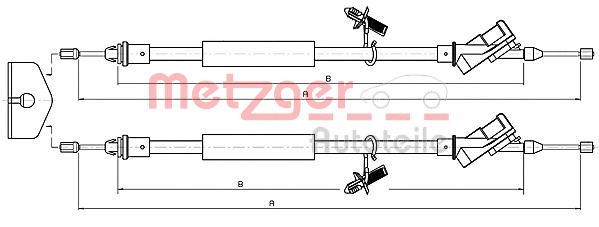 METZGER Kézifék bowden 10.5367_METZ