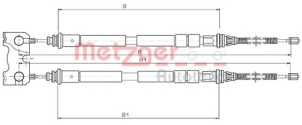 METZGER Kézifék bowden 10.5414_METZ