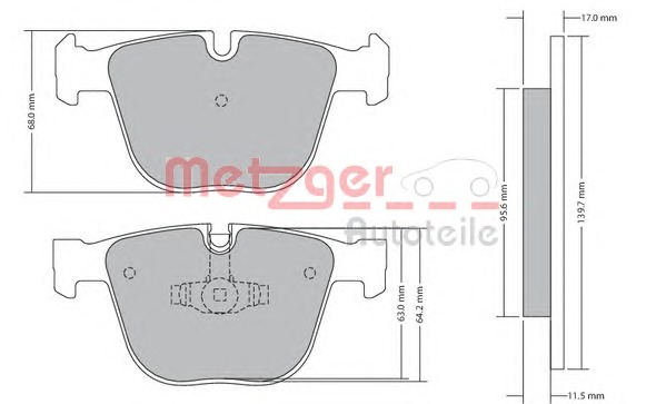 METZGER Első fékbetét 1170421_METZ