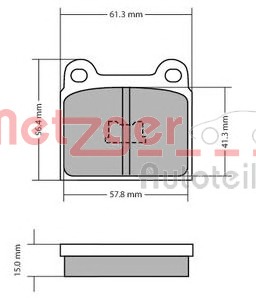 METZGER Első fékbetét 1170472_METZ