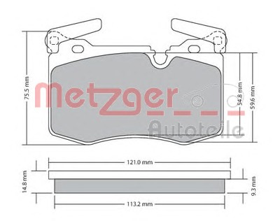 METZGER Első fékbetét 1170483_METZ