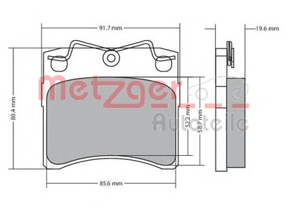 METZGER Első fékbetét 1170663_METZ