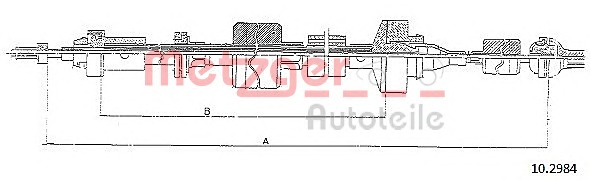 METZGER Kuplungbowden 10.2984_METZ