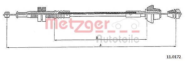 METZGER Gázbowden 11.0172_METZ