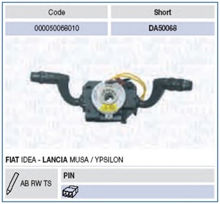 MAGNETI MARELLI Kapcsoló, kormányoszlop DA50068_MM