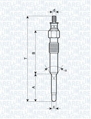 MAGNETI MARELLI Izzítógyertya UC15A_MM