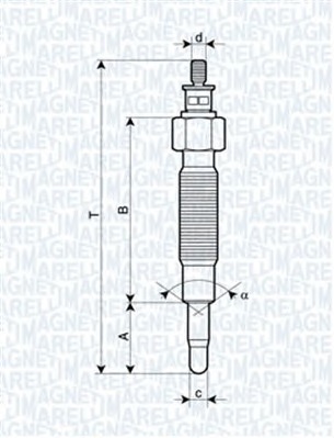 MAGNETI MARELLI Izzítógyertya UC36A_MM