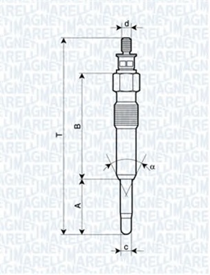 MAGNETI MARELLI UC13A_MM Izzítógyertya