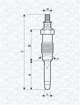 MAGNETI MARELLI Izzítógyertya UX7A_MM