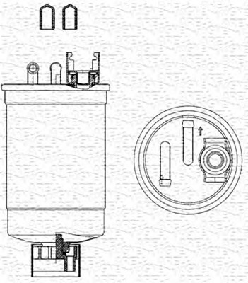 MAGNETI MARELLI Üzemanyagszűrő FD516_MM