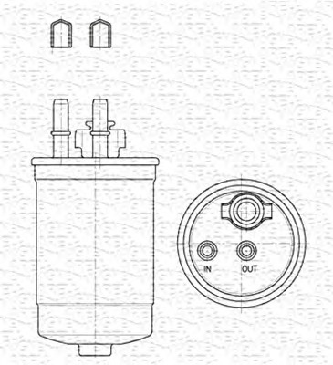 MAGNETI MARELLI Üzemanyagszűrő FD552_MM