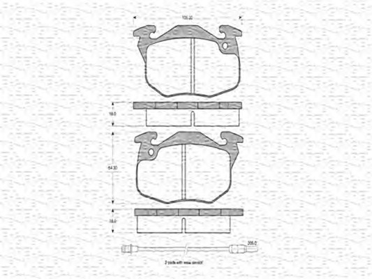 MAGNETI MARELLI Fékbetét, mind BPQ0214_MM