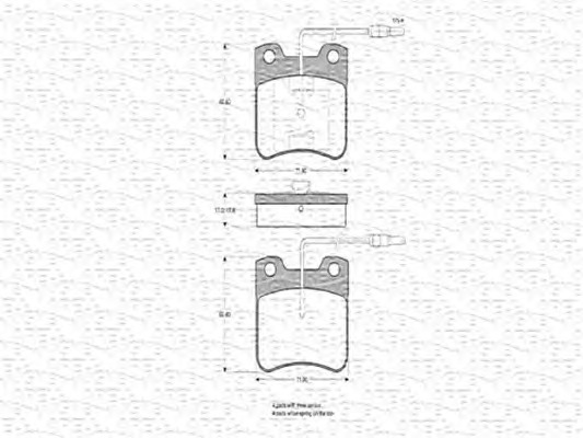 MAGNETI MARELLI Fékbetét, mind BPQ0275_MM