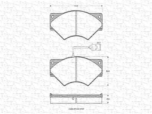 MAGNETI MARELLI Első fékbetét BPQ0277_MM