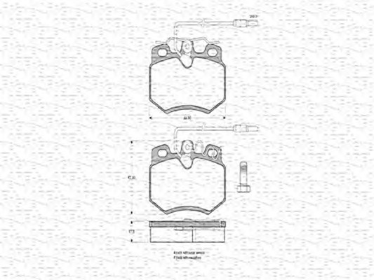 MAGNETI MARELLI Fékbetét, mind BPQ0299_MM