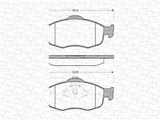 MAGNETI MARELLI Fékbetét, mind BPQ0320_MM