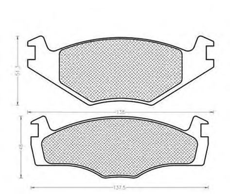 MAGNETI MARELLI Fékbetét, mind BPQ0009_MM