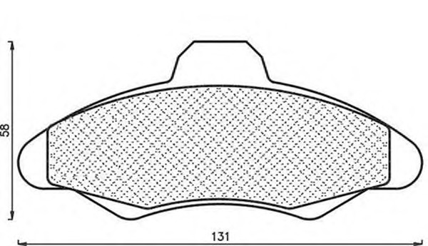 MAGNETI MARELLI Első fékbetét BPQ0286_MM