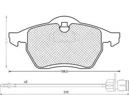 MAGNETI MARELLI Első fékbetét BPQ0311_MM