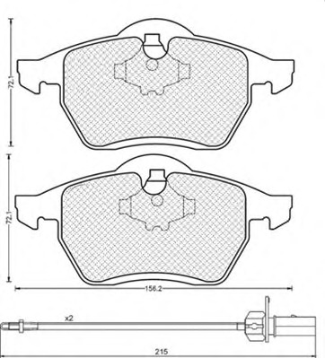 MAGNETI MARELLI Első fékbetét BPQ0313_MM