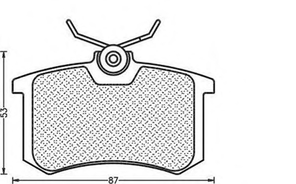 MAGNETI MARELLI Hátsó fékbetét BPQ0433_MM