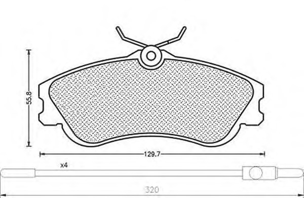 MAGNETI MARELLI Első fékbetét BPQ0450_MM