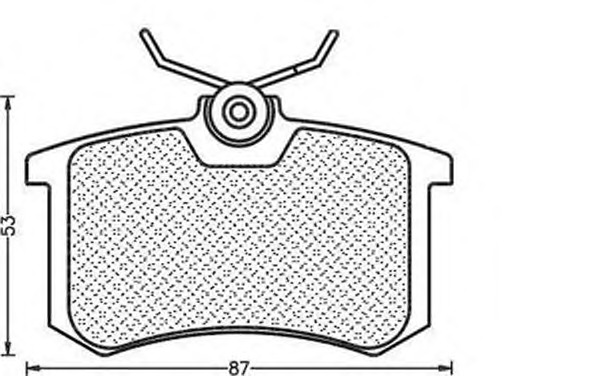 MAGNETI MARELLI Hátsó fékbetét BPQ0566_MM