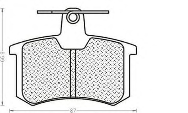 MAGNETI MARELLI Hátsó fékbetét BPQ0598_MM