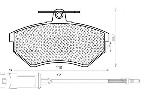 MAGNETI MARELLI Fékbetét, mind BPQ0642_MM